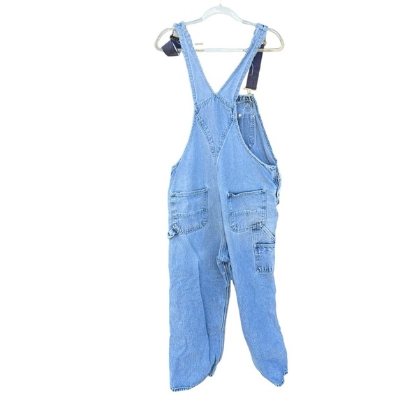 Vintage Carhartt Denim Bib Overalls Thrashed Destroyed Work Grunge 38x27 READ - Picture 2 of 16